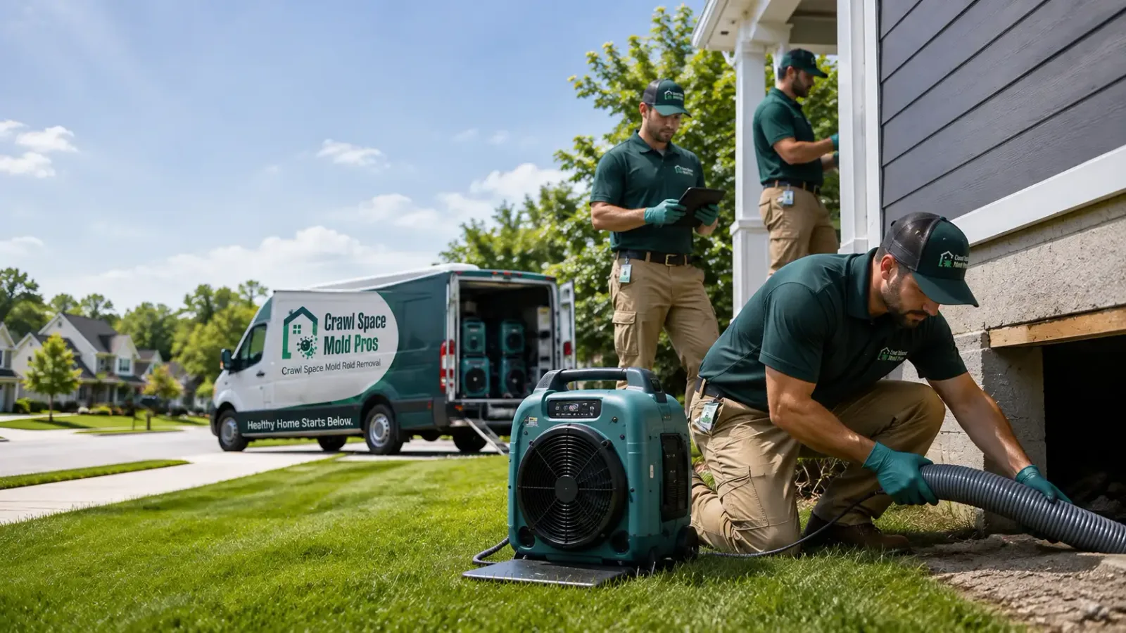 Crawl Space Mold Removal in Oysterville, WA